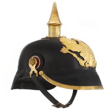 Pickelhaube Germanische Replik Larp Steel Schwarz