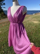 Ann Taylor Loft Dress Pink Knit Dress Sleeveless Beach Boho Fairycore Size XS