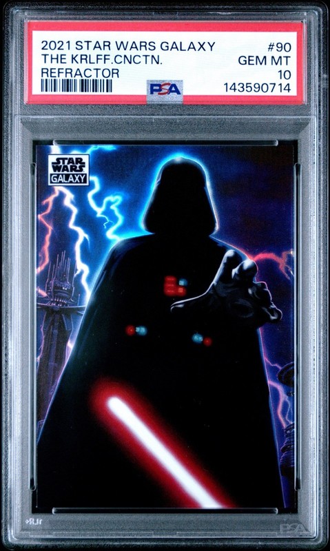 2021 Topps Chrome Star Wars Galaxy THE KARLOFF CONNECTION Refractor #90 PSA 10