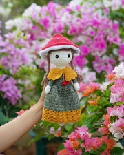 Mushroom Fairy Crochet, Amigurumi Doll, Fairy Doll, Handmade Gift For Girl