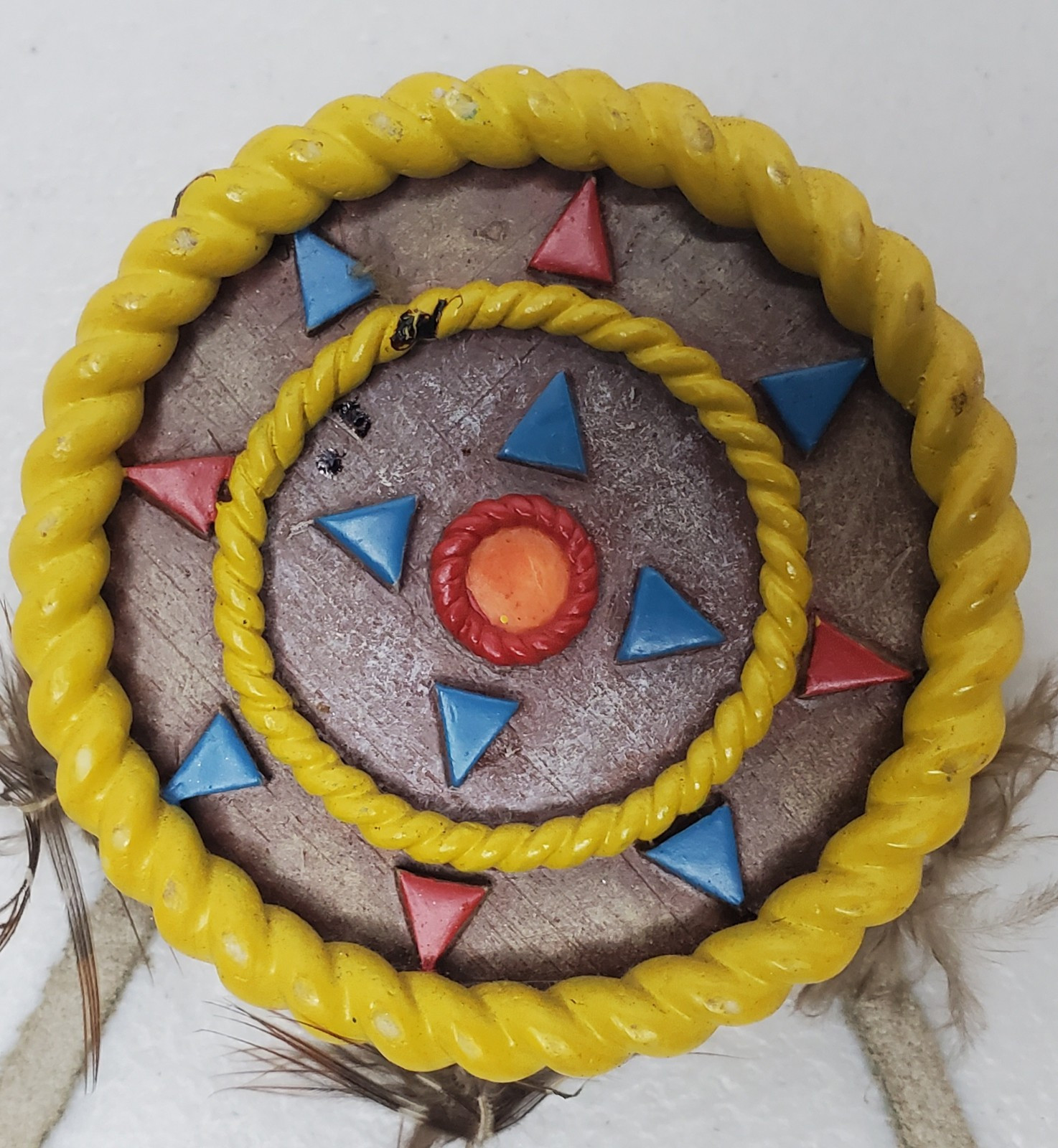 Sacred Guardians Mystic Warriors Native American Horn~Bradford Exchange ~ WOLVES