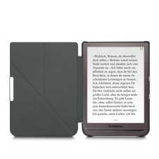 Kwhmobile Klapphülle Für Pocketbook/Vivlio EReader – Canvas Case Mit Handschlaufe In Dunkelblau