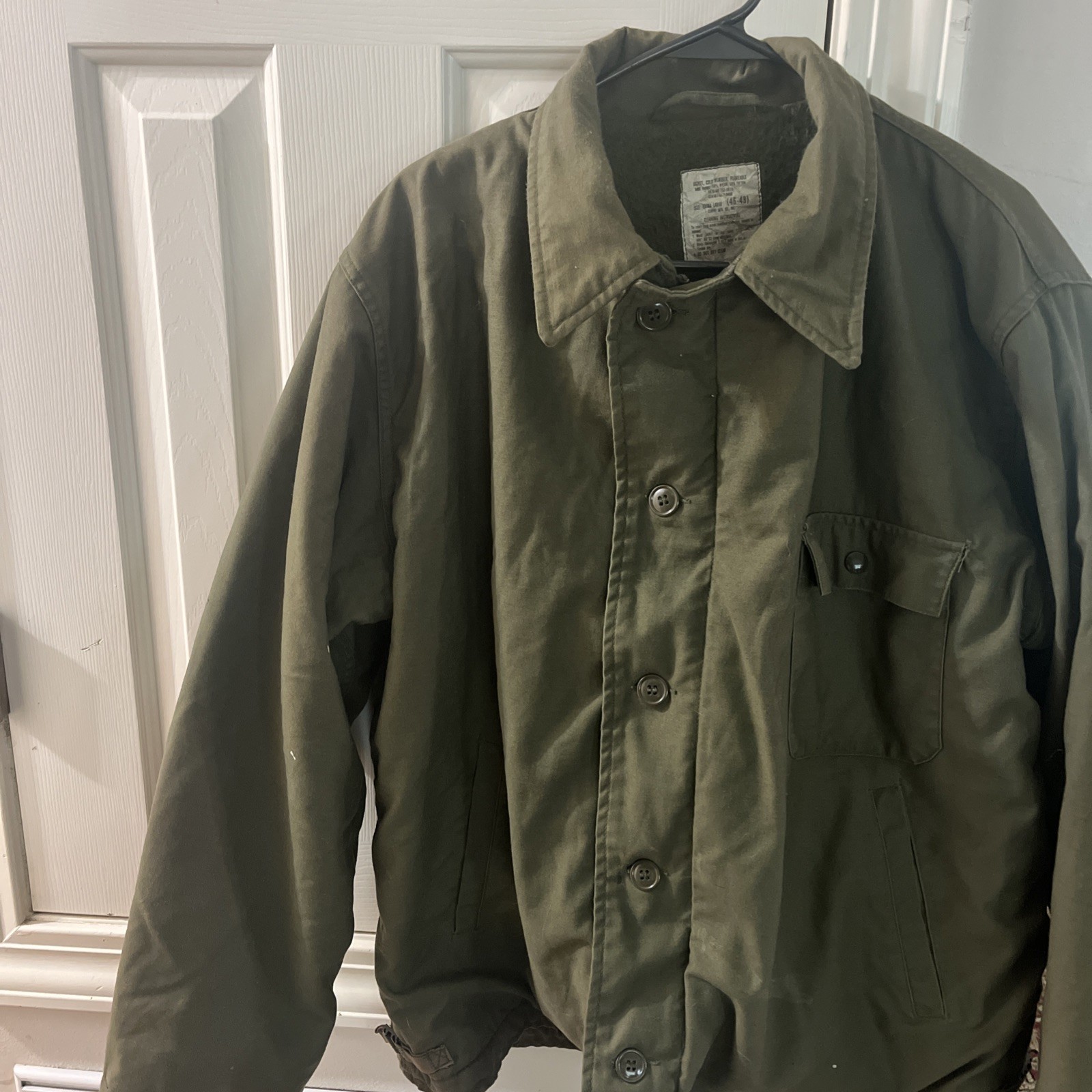 Vintage US Navy Deck Jacket A2 Style Mens MEDIUM as is