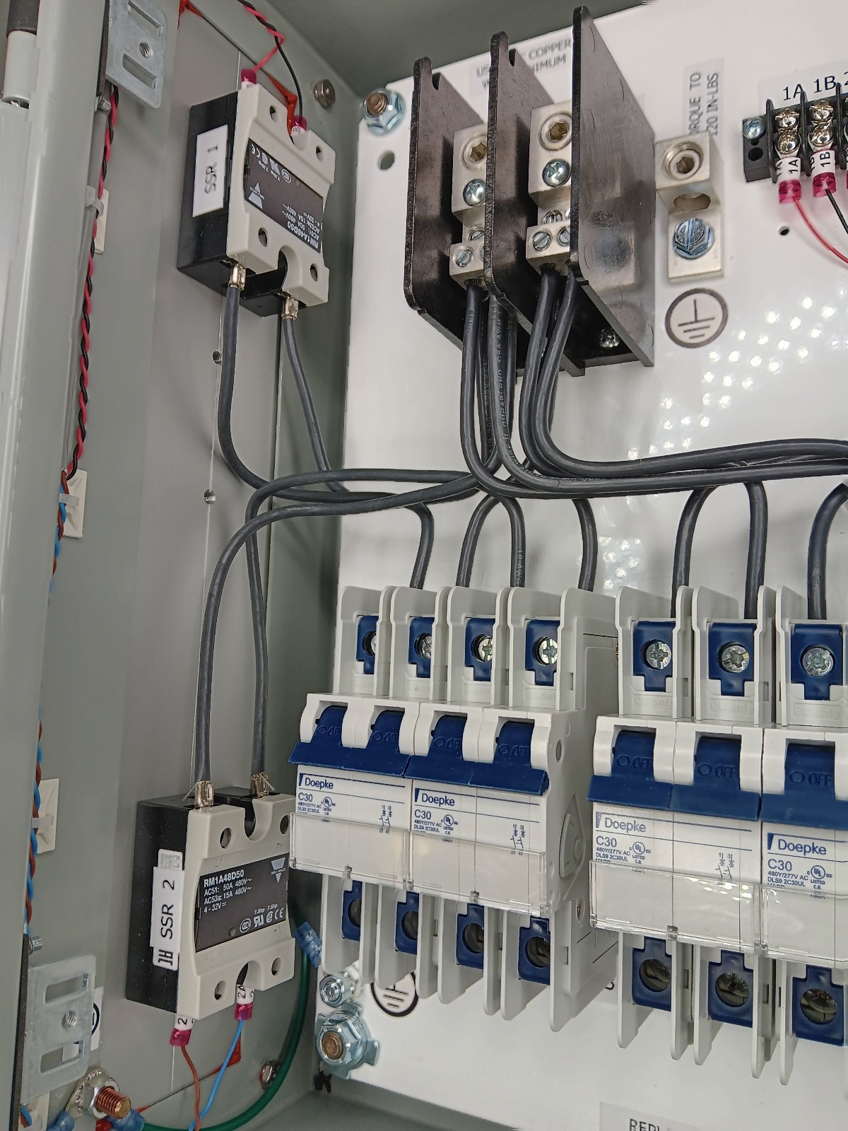 Infratech Surface Mounted Solid State Relay Panel 4 Relay, Part No. 30-4054