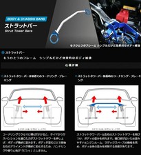 Cusco Front Strut Tower Bar Mitsubishi Starion G54b A187a Type St Front