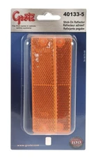Grote REFLECTOR, YELLOW, MINI STICK-ON RECTANGULAR, RETAIL PACK (40133-5)