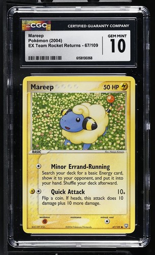 Mareep graded CGC 10 for sale on eBay