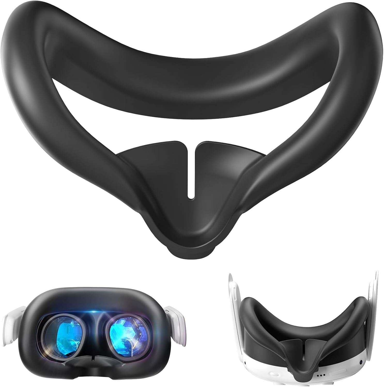 Lightweight Sweat-Proof Silicone Face Cover for Immersive Meta