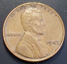 1947-p Lincoln Wheat Cent Nice Brown Penny Actual Coin Shown In Both Photos