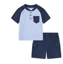 Levi Boys 2 Piece shorts Set. Size XS 4 . New With Tags In Poly bag. 46