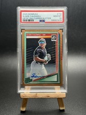 2025 Donruss Slade Caldwell Rated Prospect Auto Copper Glitter FOTL #6/6 PSA 10