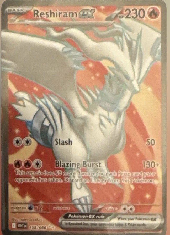 Reshiram EX 15B/0862012 Pokemon Black & White Next DestiniesFull Art