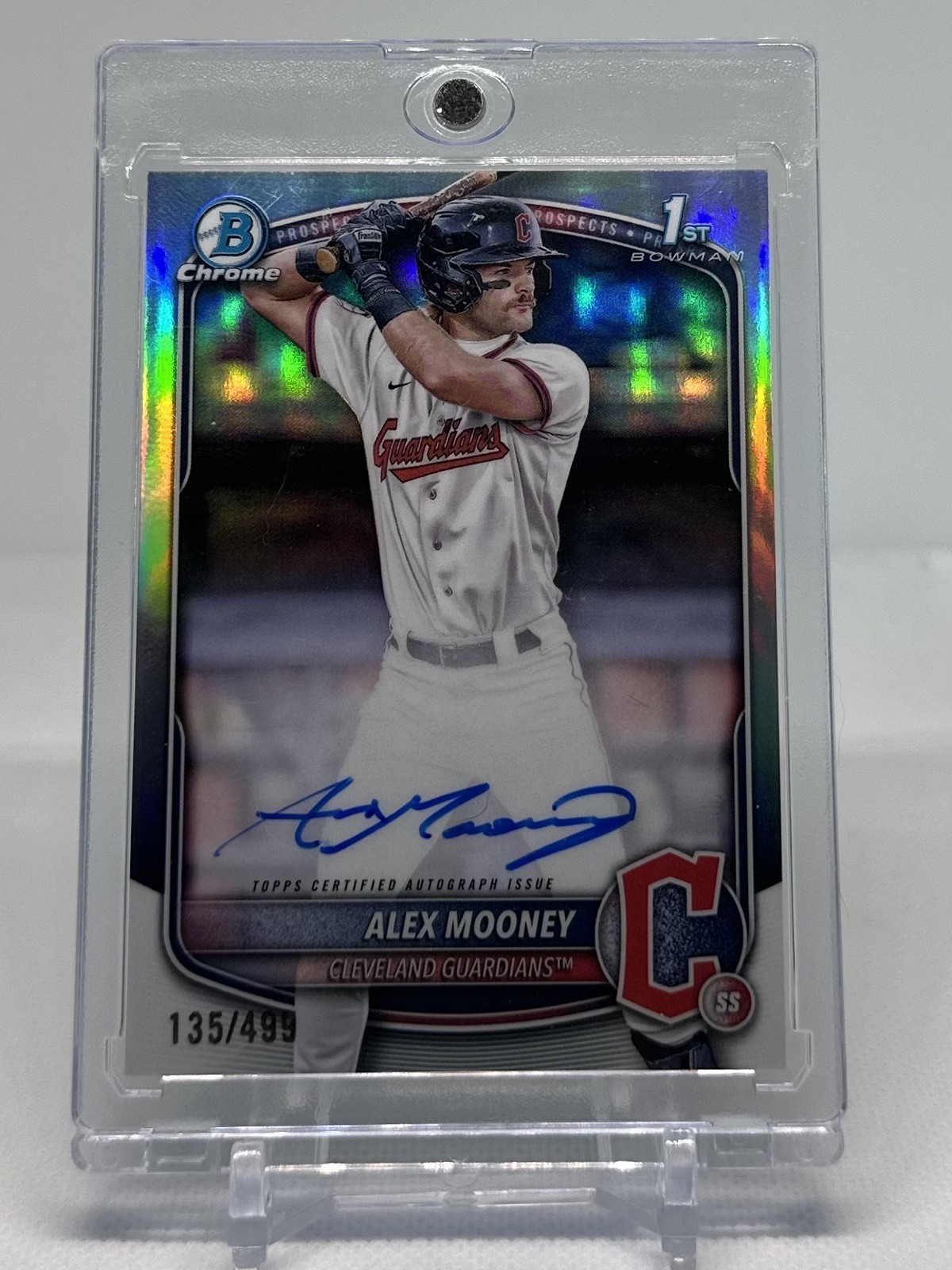 Alex Mooney Refractor Auto /499 2025 Bowman 1st Bowman Chrome #CPA-AM