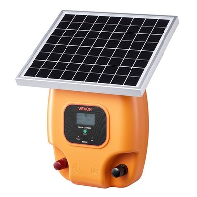 Solar Fence Charger, 1J 10kV Solar Powered Fence Charger, 1.86 Miles Range