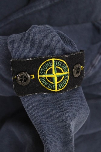 Stone Island Junior Childrens Boys Long Sleeves Sweatshirt Blue Cotton Size 10 - Picture 3 of 5