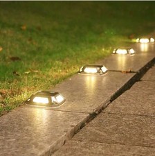 4PCS Driveway Porch Walkway Solar Spot LED Lights Garden Wall Lamp Outdoor Decor