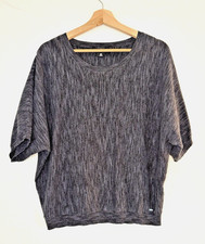 DKNY Women's Short Dolman Sleeve Sweater Black Sz L