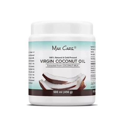 Max Care Wide Mouth Natural & Cold Pressed Virgin Coconut Oil, 500ml