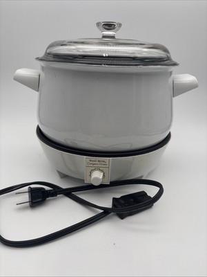 Vintage West Bend Designer Series 4 QT Slow Cooker Crock Pot NO 84034 Dented Pot