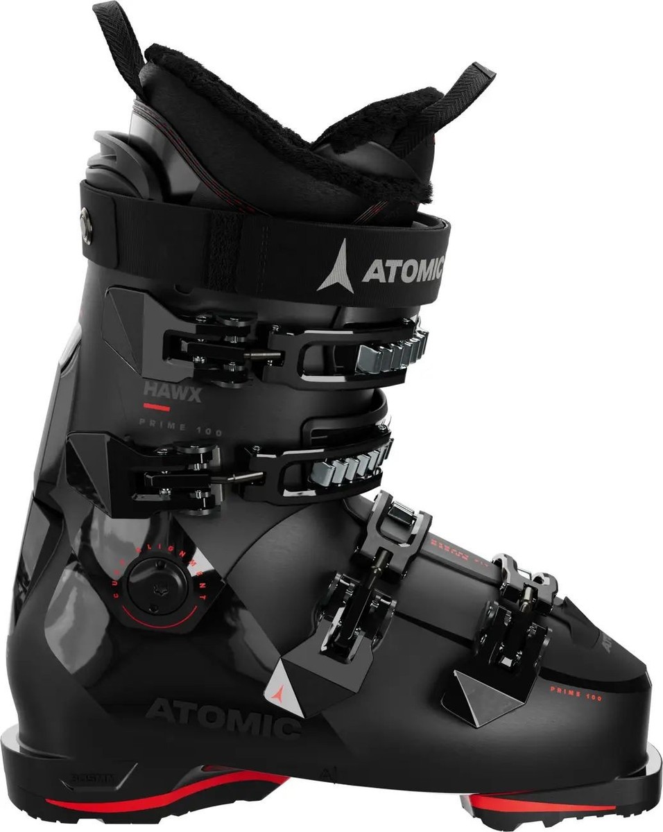 スキー ATOMIC HAWX PRIME100 27-27.5 Atomic Hawx Prime 100 Men's Ski Boots, Black/Red, M27/27.5