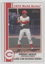 2021 Heritage High Number 1972 World Series Highlights Johnny Bench HOF 0b0