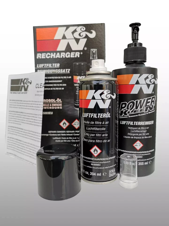 K&N REINIGUNGSSET & PFLEGESET | REINIGER + LUFTFILTER ÖL SPORTLUFTFILTER WARTUNG - Bild 2 von 4