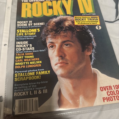ROCKY IV OFFIZIELLES FILMMAGAZIN - SUPER SELTEN