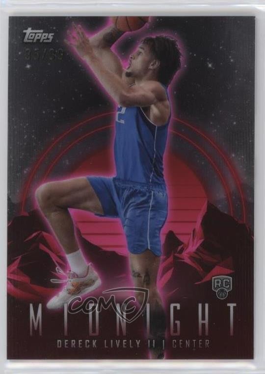 2023-24 Topps Midnight Twilight 35/99 Dereck Lively II #2 Rookie RC 0m89