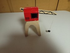 Brio Wooden Railway Train Vintage Red Crane