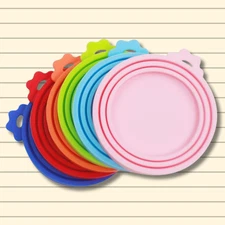 6 Pack Pet Food Can Covers Universal Can Lids Safe/Silicone Dog&Cat Food Can Lid