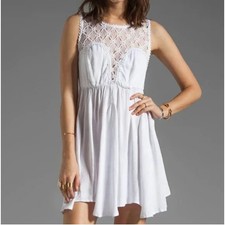 Free People Fiesta Dress White Small