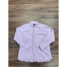 David Donahue XL Lavender Oxford Button Down Shirt 100 Cotton Classic Fit