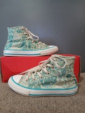 Converse Chuck Taylor All Star Mermaid Sneakers Size 13 High Tops Kids Teal