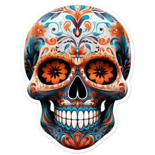 Sugar Skull - Vinyl Decal Sticker - Car Window Laptop - ebn11506