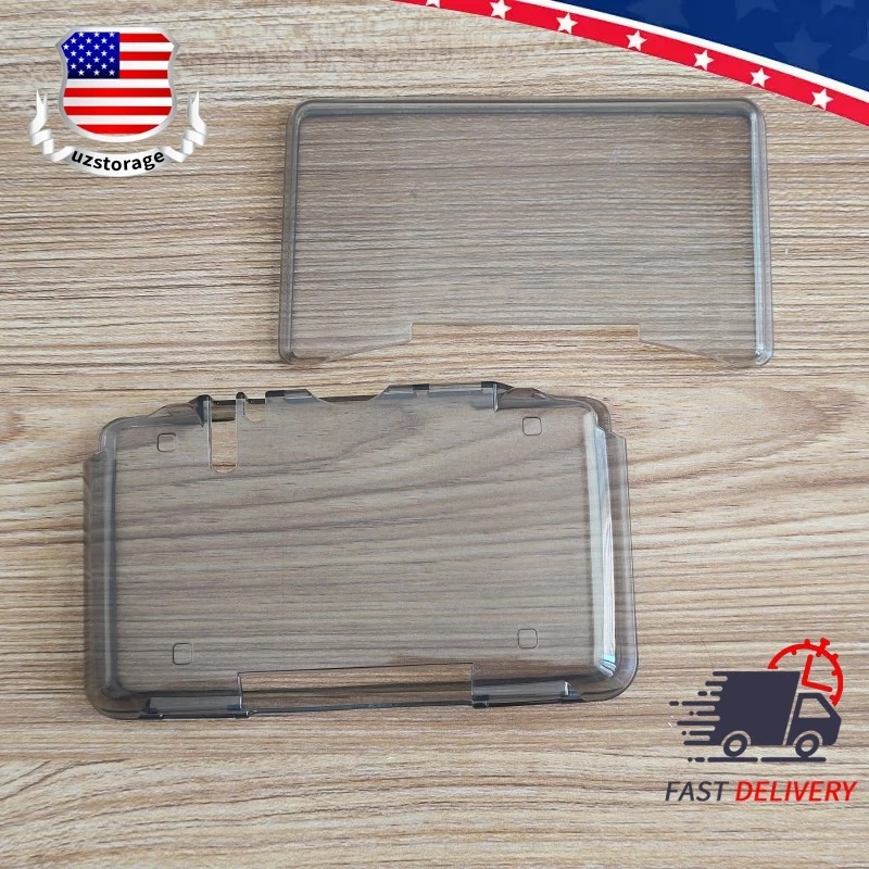 For Nintendo NDS Dual Screen fat DS Clear Black TPU Soft Case Protective Cover - Image 2 of 4