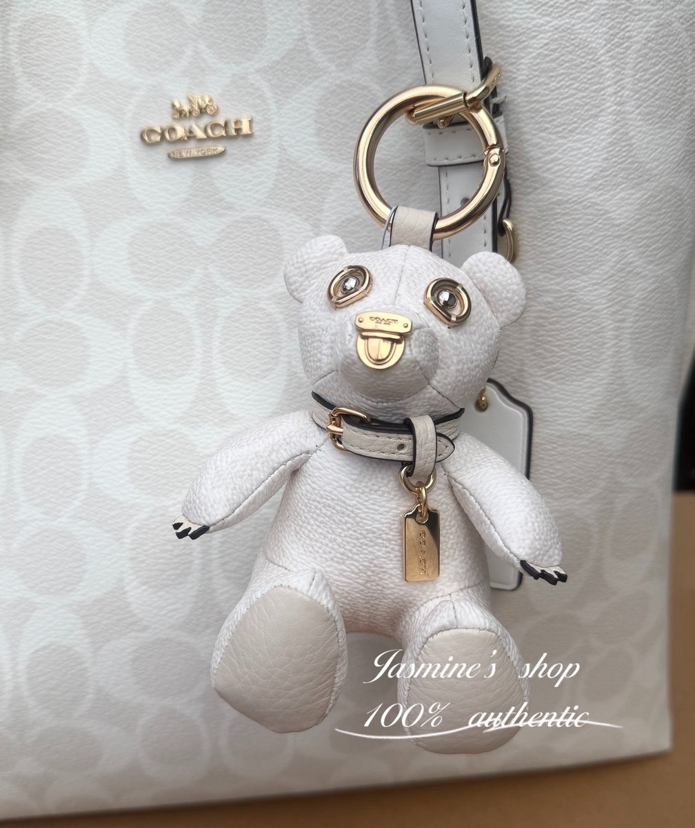 NWT COACH leather BEAR Bag Charm CZ195/rainbow bear CJ953 | eBay