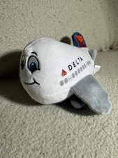 Daron Delta Airlines Plane Stuffed Toy Plush 9” Airline Airplane Aviation Planes