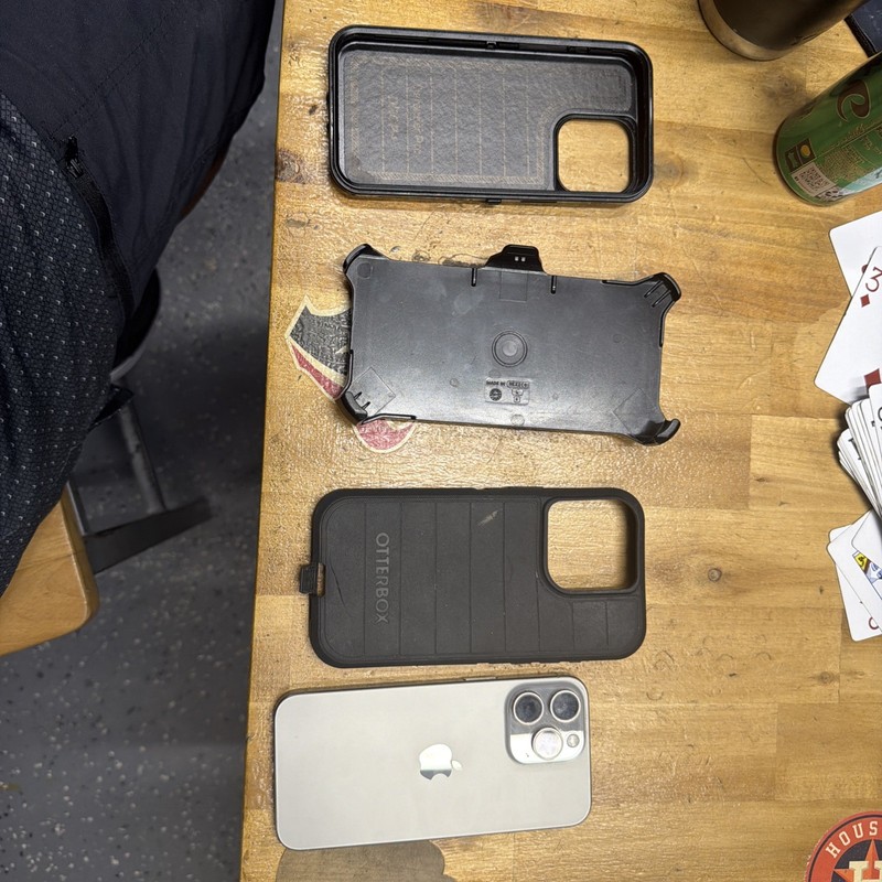 Two IPhones excellent condition with screen protectors and cases 