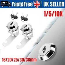 CAM LOCK LOCKER FURNITURE LOCK POST MAIL BOX LOCK CAMLOCK UK KEYS CABINET DRAWER