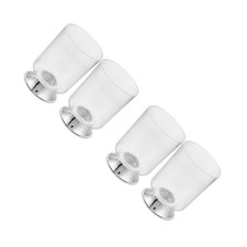 4 pcs Stainless Steel Mouthwash Cups - Metal Water Cup Toothbrush Holder