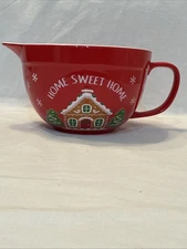 Holiday Time 2 Qt. Gingerbread House Batter Bowl Home Sweet Home Christmas