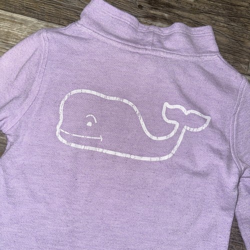 Vineyard Vines Purple White Whale Logo Pullover Size 7-8 - Picture 11 of 11