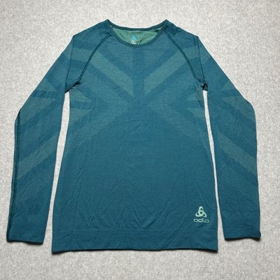 Odlo Performance Evolution Baselayer Top Teal Blue green woman's XS