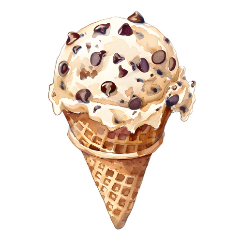 Ice Cream Self Adhesive Vinyl Sticker