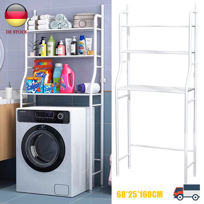 3 Tiers Waschmaschinenregal Toilettenregal Badezimmer Bad Regal WC Standregal DE