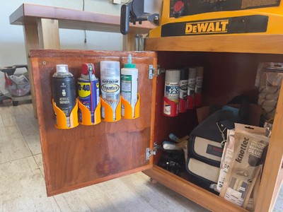Modularer Spraydosen-Organizer | Aerosolregal zur Wandmontage | Werkstatt-Aufbewahrungssystem