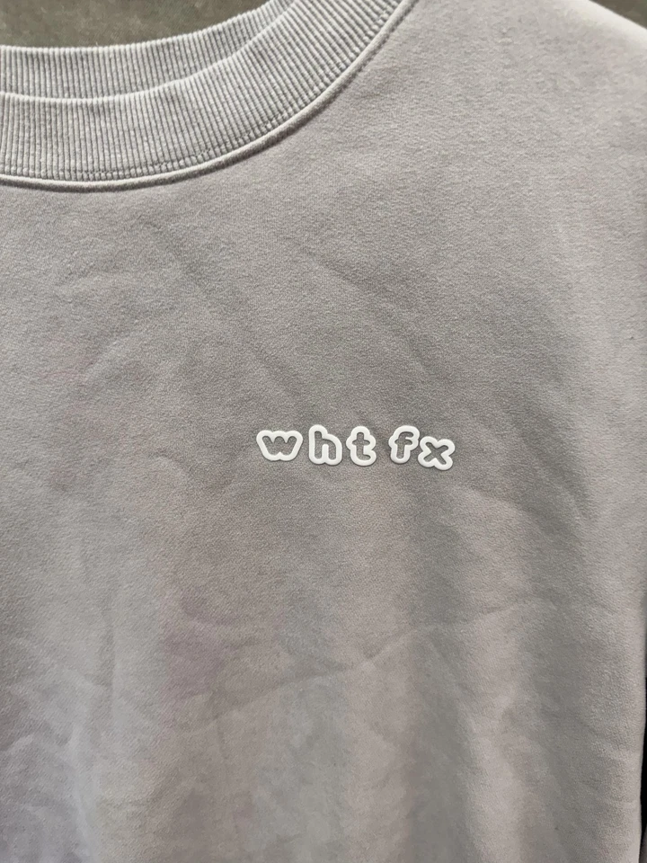 White Fox Sweatshirt Womens XS/S Gray Crewneck Limited Edition WHT FX Pullover - Image 2 of 4