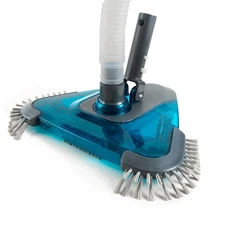 XtremepowerUS Pool Vacuum Head with Side Brushes Triangle Head Swivel Connection