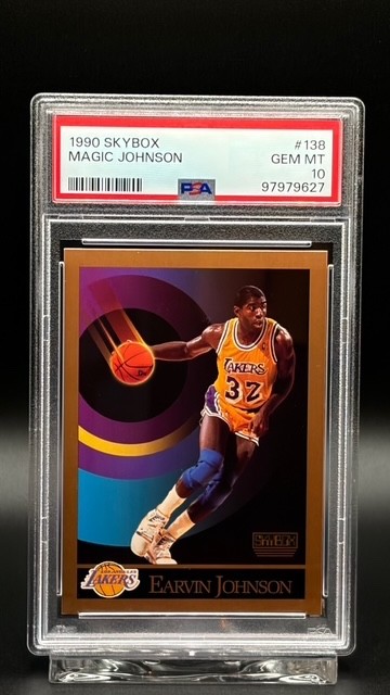 Magic Johnson PSA 10 / PSA pop 631, SP / 1990 Skybox #138 Lakers GOAT