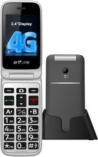Artfone 4G Flip Phones for Seniors Unlocked Flip Phone with Talking Numbers NEW